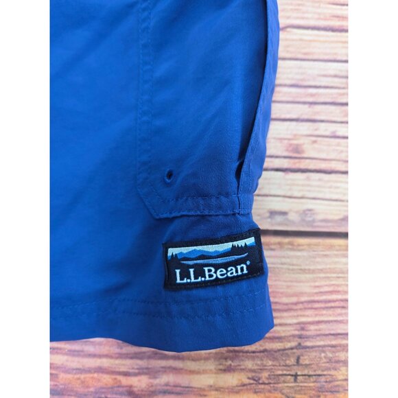 L.L.Bean Mens Supplex Sport Shorts XXXL Blue Quick-Dry Water-Repellent Nylon NWT - Picture 9 of 11